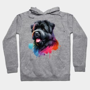 Watercolor Bouvier Des Flandres Hoodie